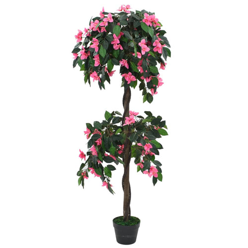Plantă artificială Rododendron cu ghiveci, 155 cm, verde și roz Lando