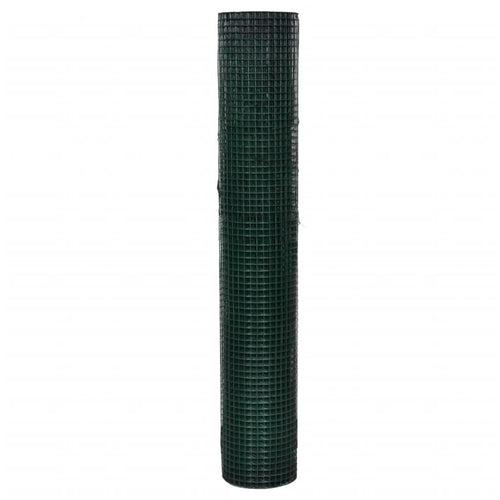 Plasă de sârmă găini, verde, 10 x 1 m, oțel galvanizat cu PVC Lando