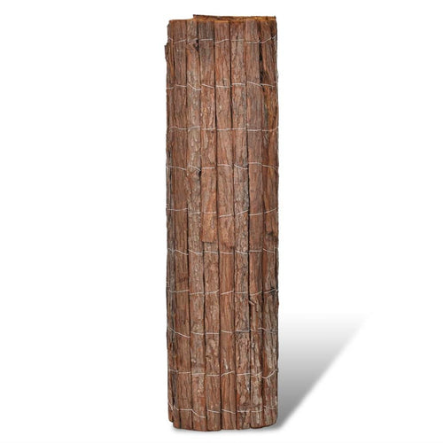 Gard din scoarță de copac, 400 x 100 cm Lando