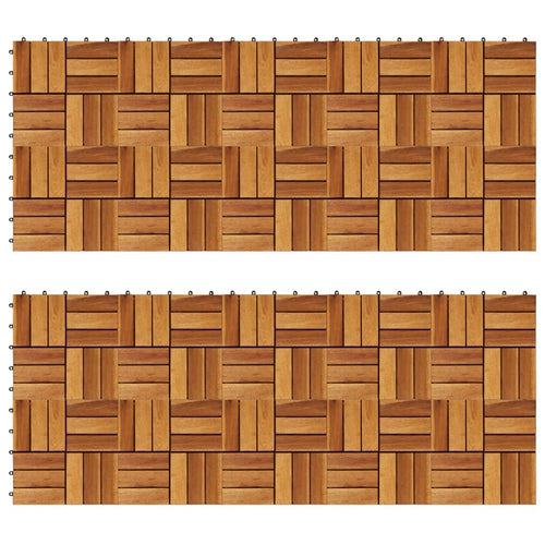 Set dale din lemn de acacia, 30 x 30 cm, 20 buc.