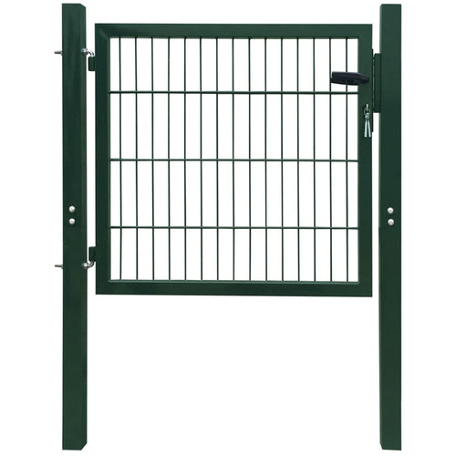 Poartă pentru gard 2D (simplă), verde, 106x130 cm Lando