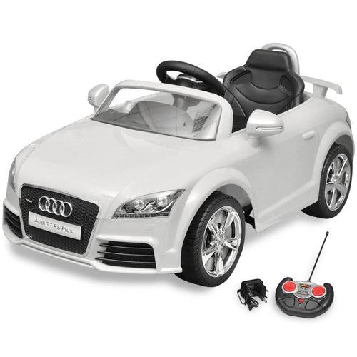 Mașină Audi TT RS pentru copii cu telecomandă, alb Lando