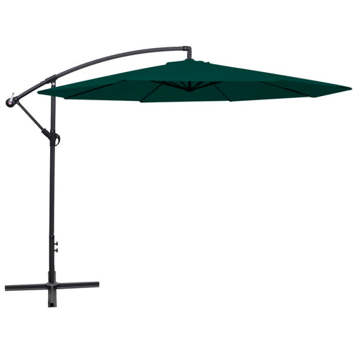 Umbrelă de soare suspendată 3,5 m, Verde Lando