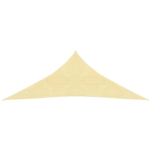 Pânză parasolar din HDPE, triunghiulară 3,6 x 3,6 x 3,6 m, bej Lando