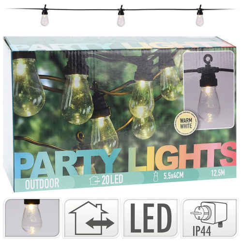 ProGarden Set de iluminat pentru petreceri cu LED, 20 lămpi, 12 V Lando