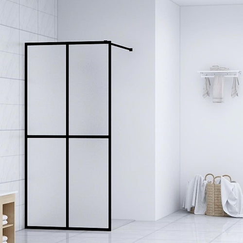 Paravan de duș walk-in, 100x195 cm, sticlă securizată mată