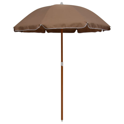 Umbrelă de soare cu stâlp din oțel, gri taupe, 180 cm Lando