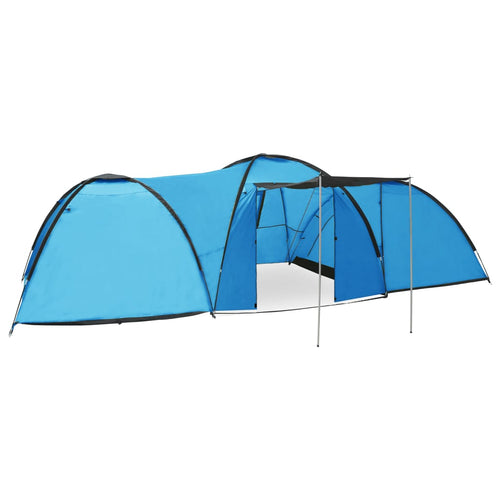 Cort camping tip iglu, 8 persoane, albastru, 650x240x190 cm Lando