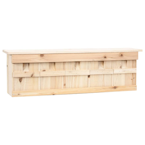 Căsuță de vrăbii cu 5 încăperi, 68 x 15 x 21 cm, lemn de brad Lando