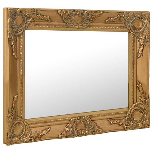 Oglindă de perete în stil baroc, auriu, 50 x 40 cm Lando