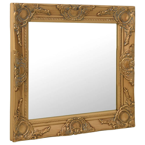 Oglindă de perete în stil baroc, auriu, 60 x 60 cm Lando