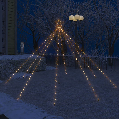 Cascadă lumini pom Crăciun 2,5 m interior/exterior 400 leduri Lando
