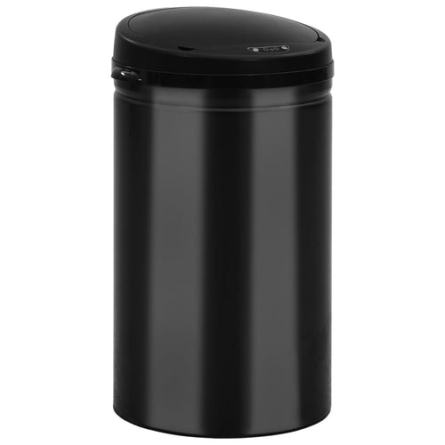 Coș de gunoi automat cu senzor, 40 L, negru, oțel carbon Lando