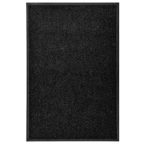 Covoraș de ușă lavabil, negru, 60 x 90 cm Lando