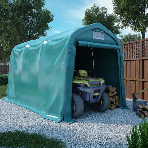 Cort de garaj, verde, 2,4 x 3,6 m, PVC Lando