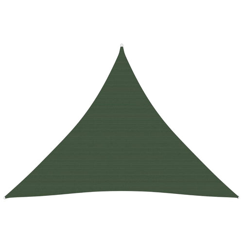 Pânză parasolar, verde închis, 3,6x3,6x3,6 m, HDPE, 160 g/m² Lando