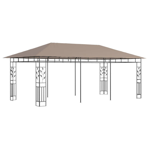 Pavilion cu plasă anti-țânțari, gri taupe, 6x3x2,73 m, 180 g/m² Lando