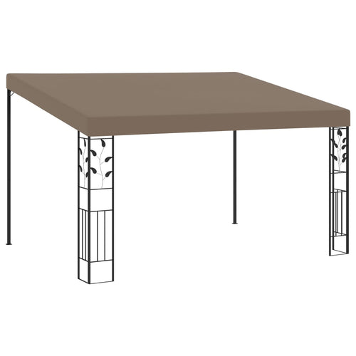 Pavilion montat de perete, gri taupe, 4 x 3 x 2,5 m Lando