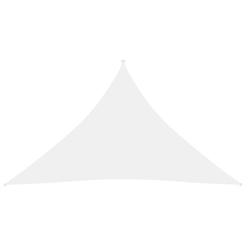 Parasolar, alb, 5x5x6 m, țesătură oxford, triunghiular Lando