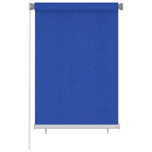 Jaluzea tip rulou de exterior, albastru, 100x140 cm, HDPE Lando
