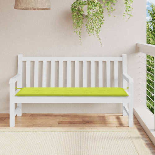 Pernă de bancă de grădină, verde, 150x50x3 cm, textil oxford