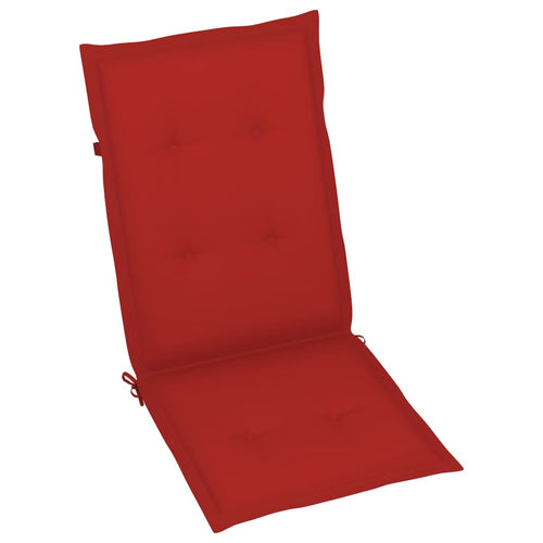 Perne pentru scaun de grădină, 6 buc., roșu, 120 x 50 x 3 cm Lando