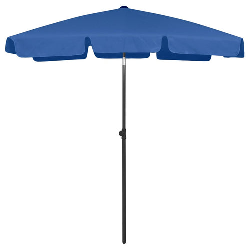 Umbrelă de plajă, albastru azuriu, 180x120 cm Lando