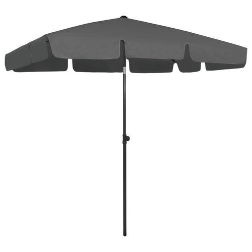 Umbrelă de plajă, antracit, 200x125 cm Lando