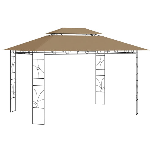 Pavilion, gri taupe, 4x3x2,7 m, 160 g/m²