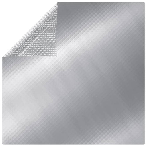 Folie solară plutitoare piscină dreptunghiular argintiu 6x4m PE Lando