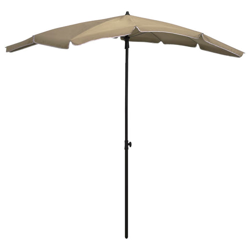 Umbrelă de grădină cu stâlp, gri taupe, 200x130 cm Lando