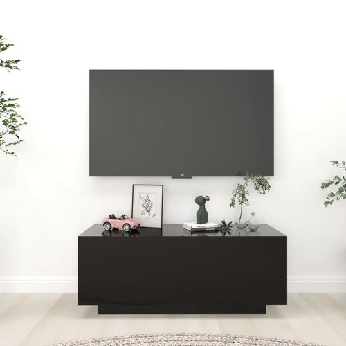 Comodă TV, negru, 100x35x40 cm, PAL Lando