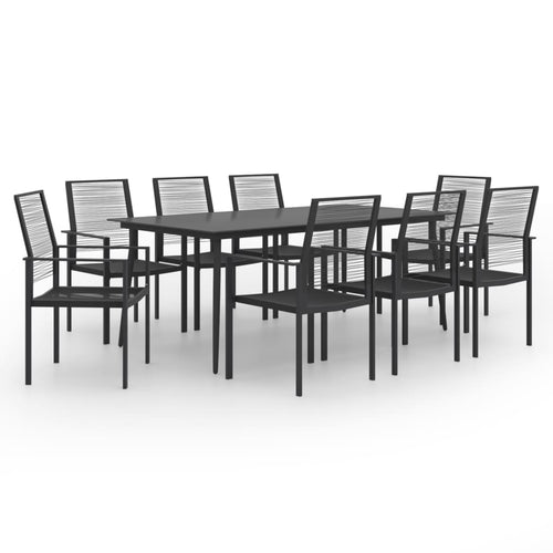 Set mobilier de grădină, 9 piese