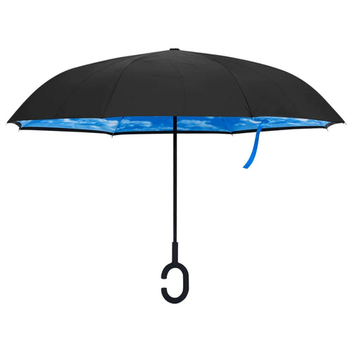 Umbrelă cu mâner în formă de C, negru, 108 cm Lando