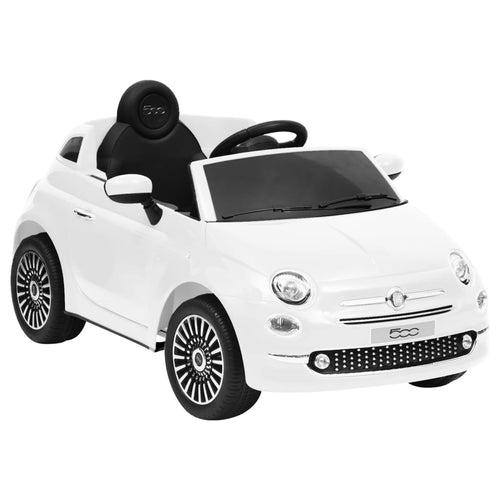 Mașină electrică pentru copii Fiat 500, alb Lando