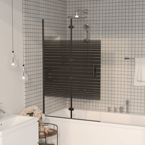 Cabină de duș pliabilă, negru, 80x140 cm, ESG Lando