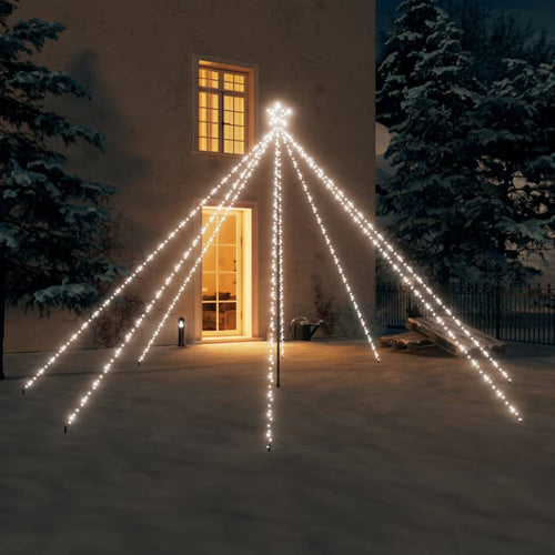 Lumini pentru bradul de Crăciun, 576 LED-uri, alb rece, 3,6 m Lando