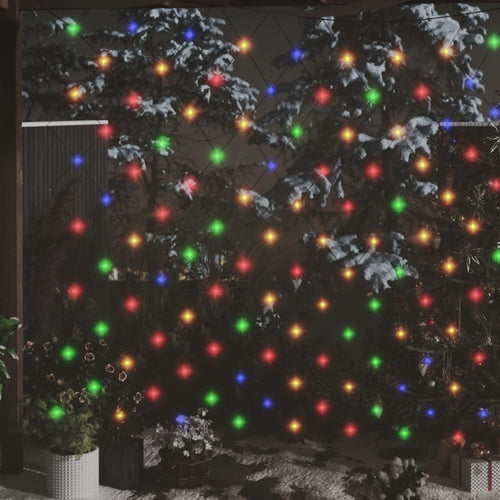 Plasă lumini Crăciun colorată 3x3 m 306 LED interior/exterior Lando