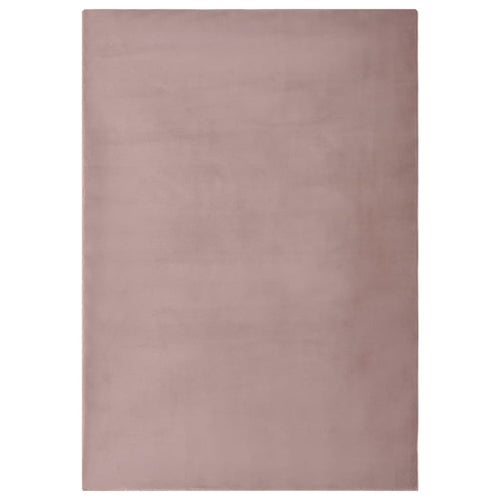 Covor, roz învechit, 180x270 cm, blană ecologică de iepure Lando