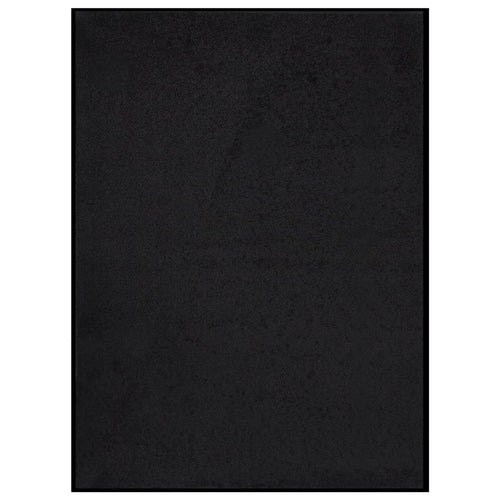Covoraș de ușă, negru, 60x80 cm