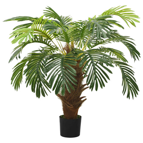 Plantă artificială palmier cycas cu ghiveci, verde, 90 cm Lando