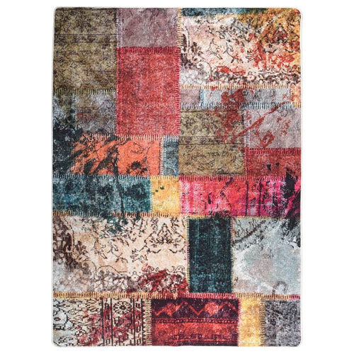 Covor lavabil, mozaic multicolor, 120x180 cm, antiderapant Lando