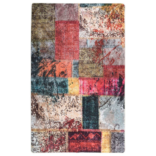 Covor lavabil, mozaic multicolor, 160x230 cm, antiderapant Lando