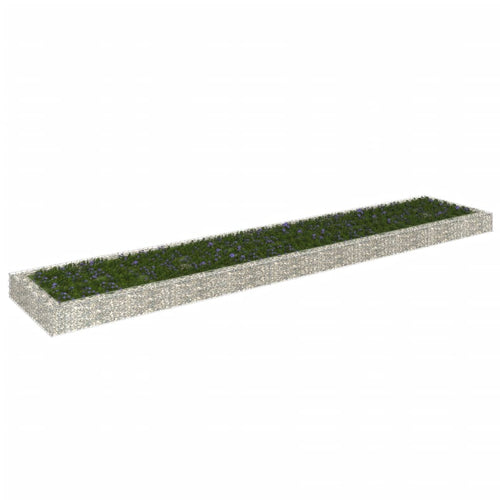 Strat înălțat de gabion, 500x100x20 cm, oțel galvanizat Lando