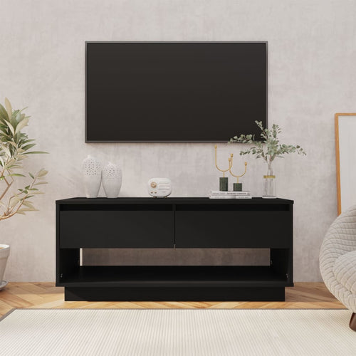 Comodă TV, negru, 102x41x44 cm, PAL Lando