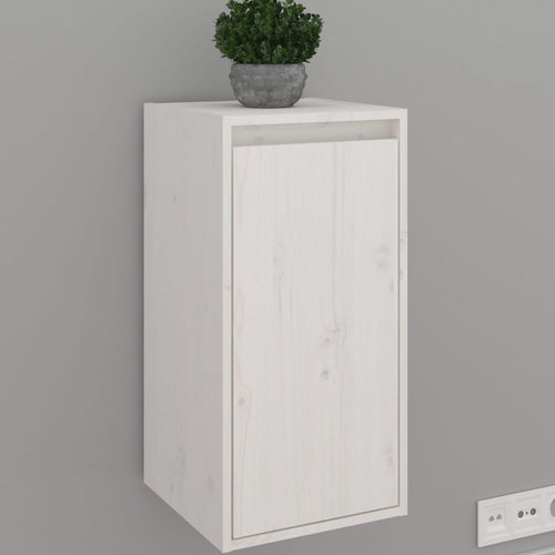 Dulap de perete, alb, 30x30x60 cm, lemn masiv de pin Lando