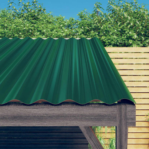 Panouri de acoperiș 36 buc. oțel vopsit verde 60x36 cm Lando