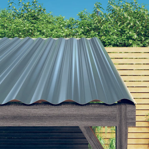 Panouri de acoperiș 36 buc. oțel vopsit gri 60x36 cm Lando