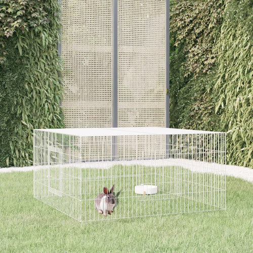 Cușcă pentru iepuri, 110x110x55 cm, fier galvanizat Lando