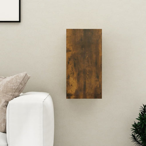 Comodă TV, stejar fumuriu, 30,5x30x60 cm, lemn prelucrat Lando